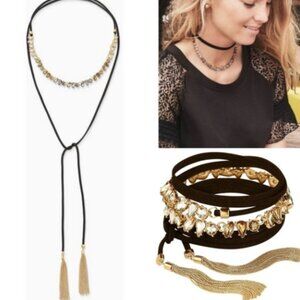 Stella & Dot Eliza Fringe Necklace